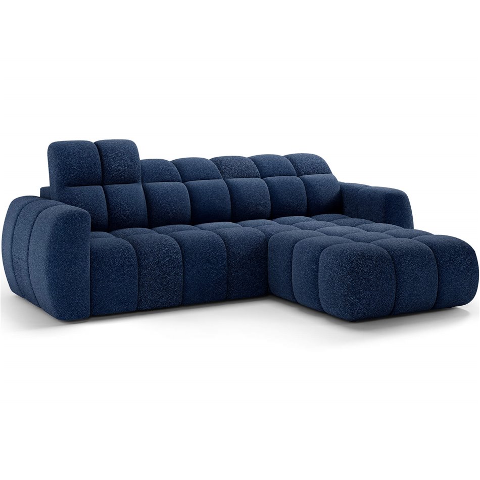 Corner sofa Efanito R, sleeping function, Paolli 40, blue, H105x288x200cm