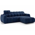 Corner sofa Efanito R, sleeping function, Paolli 40, blue, H105x288x200cm