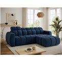 Corner sofa Efanito R, sleeping function, Paolli 40, blue, H105x288x200cm