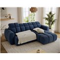 Corner sofa Efanito R, sleeping function, Paolli 40, blue, H105x288x200cm