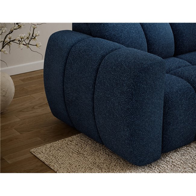 Corner sofa Efanito R, sleeping function, Paolli 40, blue, H105x288x200cm