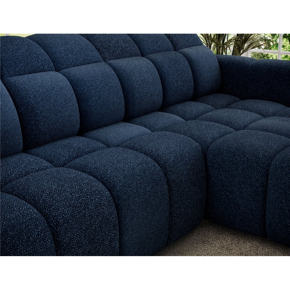 Corner sofa Efanito R, sleeping function, Paolli 40, blue, H105x288x200cm