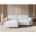Corner sofa Elcossta L, sleeping function, Royal 01, boucle, white, H95x244x154cm