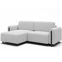 Corner sofa Elcossta L, sleeping function, Royal 01, boucle, white, H95x244x154cm