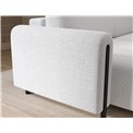 Corner sofa Elcossta L, sleeping function, Royal 01, boucle, white, H95x244x154cm