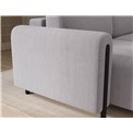 Corner sofa Elcossta L, sleeping function, Jarell 03, corduroy, grey, H95x244x154cm