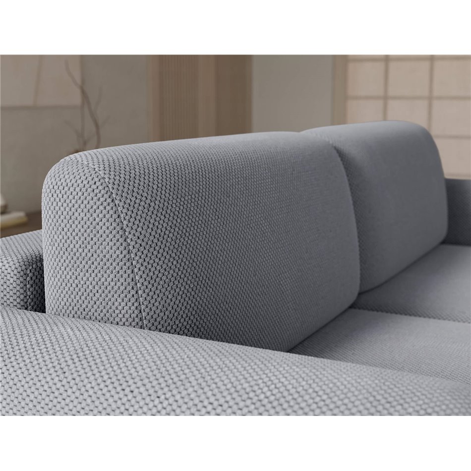 Corner sofa Elcossta L, sleeping function, Calmora 05, grey, H95x244x154cm