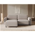 Corner sofa Elcossta L, sleeping function, Royal 18, boucle, beige, H95x244x154cm