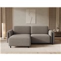 Corner sofa Elcossta L, sleeping function, Royal 20, boucle, brown, H95x244x154cm