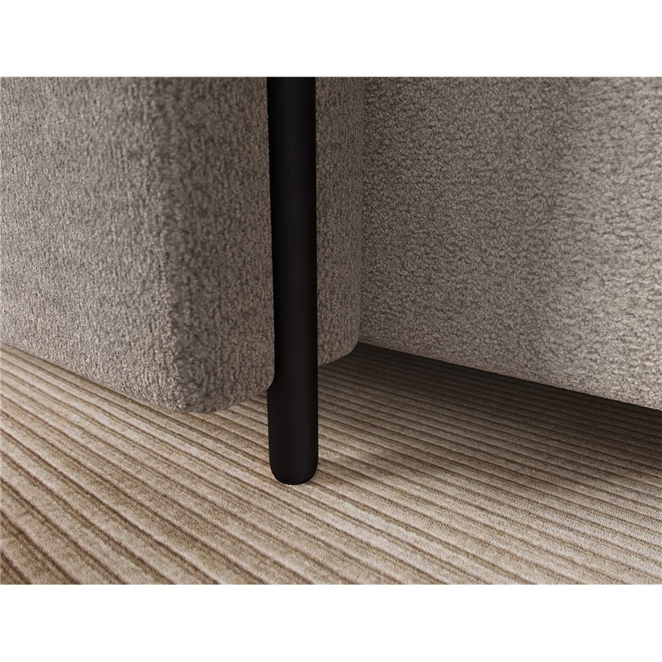 Corner sofa Elcossta L, sleeping function, Royal 20, boucle, brown, H95x244x154cm