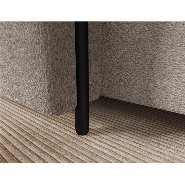 Corner sofa Elcossta L, sleeping function, Royal 20, boucle, brown, H95x244x154cm