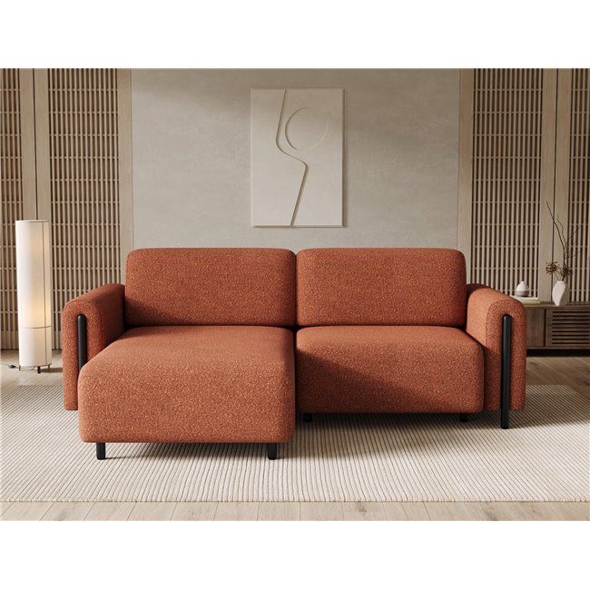 Corner sofa Elcossta L, sleeping function, Jaffray 30, brown, H95x244x154cm