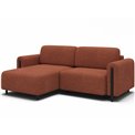 Corner sofa Elcossta L, sleeping function, Jaffray 30, brown, H95x244x154cm