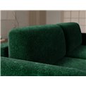 Corner sofa Elcossta L, sleeping function, Amore 35, boucle, dark green, H95x244x154cm
