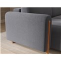 Corner sofa Elcossta L, sleeping function, Calmora 05, grey, H95x244x154cm