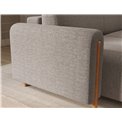 Corner sofa Elcossta L, sleeping function, Royal 18, boucle, beige, H95x244x154cm