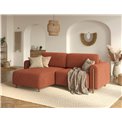 Corner sofa Elcossta L, sleeping function, Jaffray 30, brown, H95x244x154cm