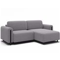Corner sofa Elcossta R, sleeping function, Jarell 03, corduroy, grey, H95x244x154cm