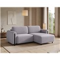 Corner sofa Elcossta R, sleeping function, Jarell 03, corduroy, grey, H95x244x154cm