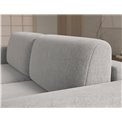 Corner sofa Elcossta R, sleeping function, Amore 04, boucle, grey, H95x244x154cm