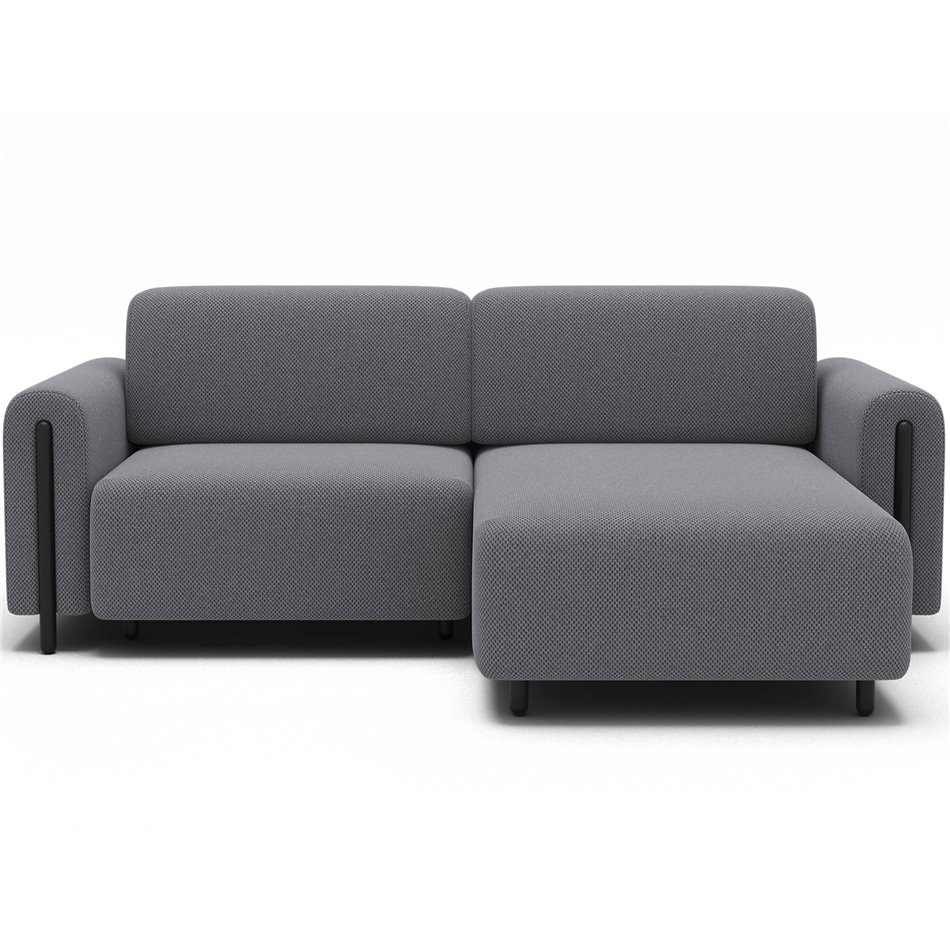 Corner sofa Elcossta R, sleeping function, Calmora 05, grey, H95x244x154cm