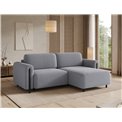 Corner sofa Elcossta R, sleeping function, Calmora 05, grey, H95x244x154cm