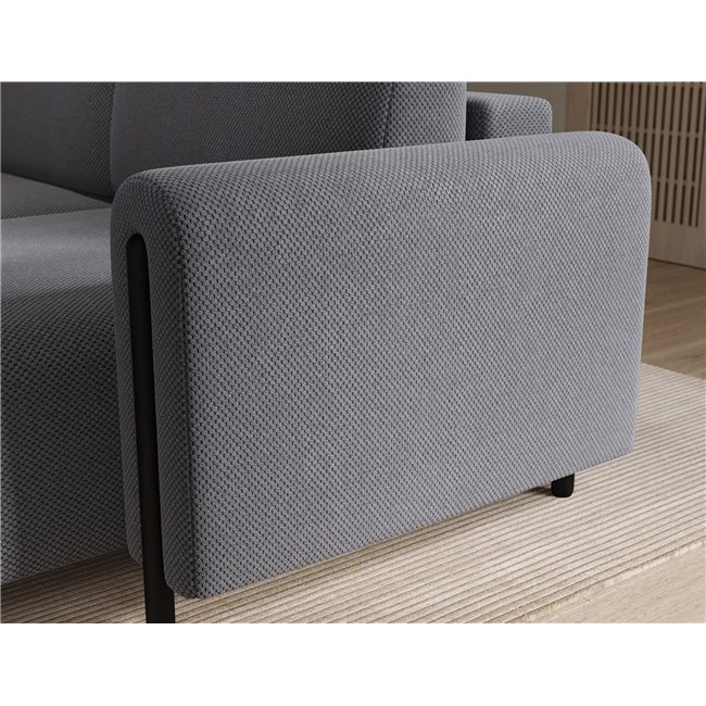 Corner sofa Elcossta R, sleeping function, Calmora 05, grey, H95x244x154cm