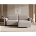 Corner sofa Elcossta R, sleeping function, Royal 18, boucle, beige, H95x244x154cm