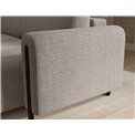 Corner sofa Elcossta R, sleeping function, Royal 18, boucle, beige, H95x244x154cm