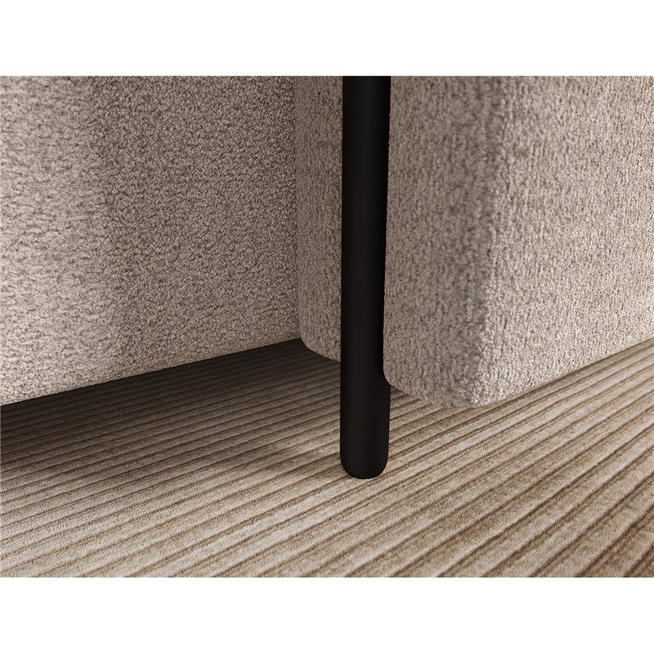 Corner sofa Elcossta R, sleeping function, Royal 18, boucle, beige, H95x244x154cm