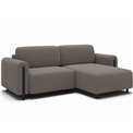 Corner sofa Elcossta R, sleeping function, Royal 20, boucle, brown, H95x244x154cm