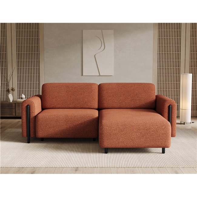 Corner sofa Elcossta R, sleeping function, Jaffray 30, brown, H95x244x154cm