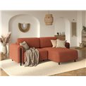 Corner sofa Elcossta R, sleeping function, Jaffray 30, brown, H95x244x154cm