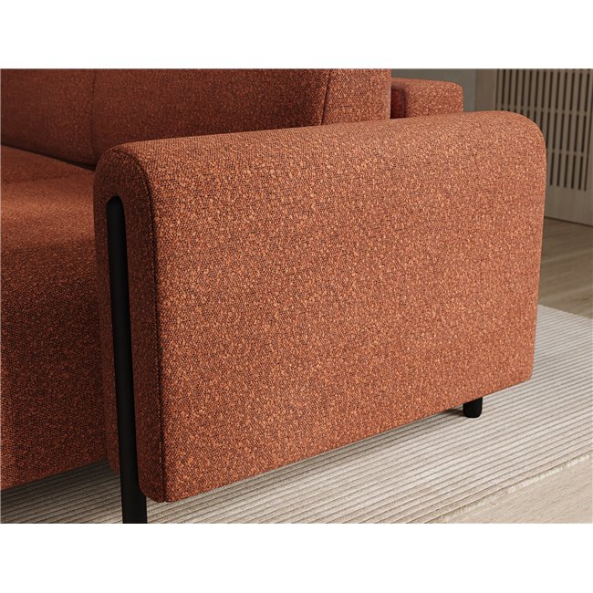 Corner sofa Elcossta R, sleeping function, Jaffray 30, brown, H95x244x154cm