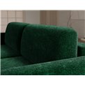 Corner sofa Elcossta R, sleeping function, Amore 35, boucle, dark green, H95x244x154cm