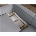 Corner sofa Elcossta R, sleeping function, Calmora 05, grey, H95x244x154cm