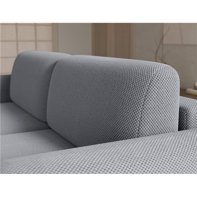 Corner sofa Elcossta R, sleeping function, Calmora 05, grey, H95x244x154cm
