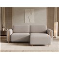 Corner sofa Elcossta R, sleeping function, Royal 18, boucle, beige, H95x244x154cm