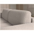 Corner sofa Elcossta R, sleeping function, Royal 18, boucle, beige, H95x244x154cm
