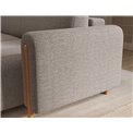 Corner sofa Elcossta R, sleeping function, Royal 18, boucle, beige, H95x244x154cm