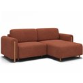 Corner sofa Elcossta R, sleeping function, Jaffray 30, brown, H95x244x154cm