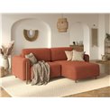 Corner sofa Elcossta R, sleeping function, Jaffray 30, brown, H95x244x154cm