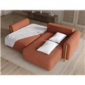 Corner sofa Elcossta R, sleeping function, Jaffray 30, brown, H95x244x154cm