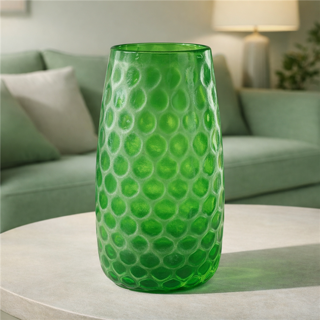 Ваза Deli Green, стекло, зеленый, H29cm, D17cm