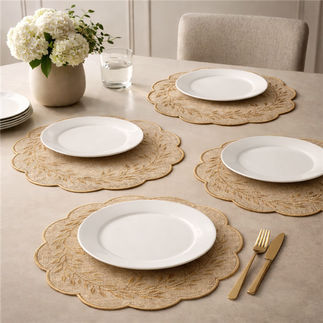Placemat Paderno 2, brown, D38cm