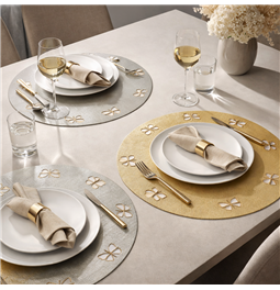 Placemat Padova, gray, D38cm