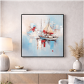 Картина на холсте Saillboat, 80x80x3.5cm