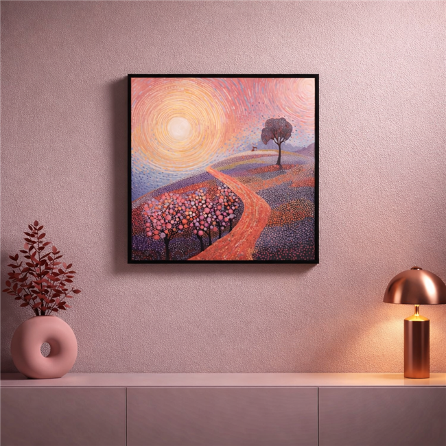 Картина на холсте Way into the yellow, 80x80x3.5cm