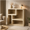Etagere Soleya 4 medium beige, MDF, H85x75x30cm