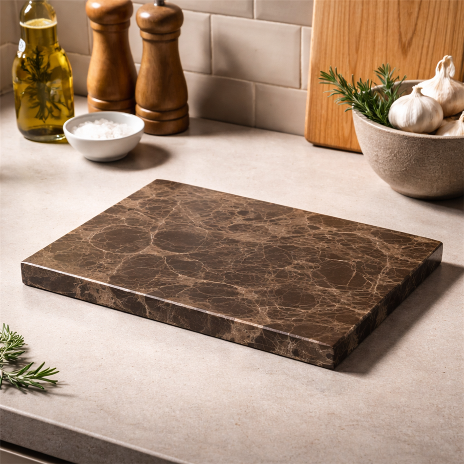 Сервировочная доска marble ruskea, 30x20cm H1.5cm